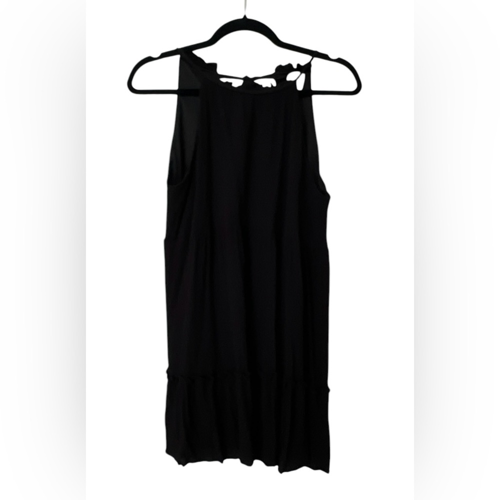 Blue Rain Black tiered mini dress size L